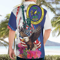 Personalized US Virgin Islands 4th of July Hawaiian Shirt US Eagle Statue of Liberty