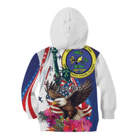 Personalized US Virgin Islands 4th of July Kid Hoodie US Eagle Statue of Liberty