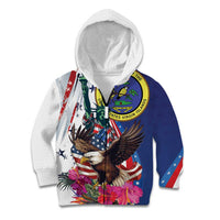 Personalized US Virgin Islands 4th of July Kid Hoodie US Eagle Statue of Liberty