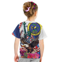 Personalized US Virgin Islands 4th of July Kid T Shirt US Eagle Statue of Liberty