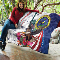 US Virgin Islands 4th of July Quilt US Eagle Statue of Liberty