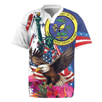 Personalized US Virgin Islands 4th of July Rugby Jersey US Eagle Statue of Liberty