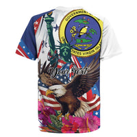 Personalized US Virgin Islands 4th of July Rugby Jersey US Eagle Statue of Liberty