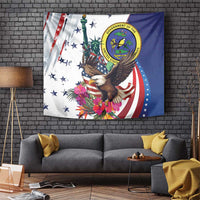 US Virgin Islands 4th of July Tapestry US Eagle Statue of Liberty