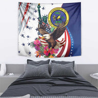 US Virgin Islands 4th of July Tapestry US Eagle Statue of Liberty