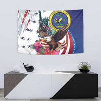 US Virgin Islands 4th of July Tapestry US Eagle Statue of Liberty