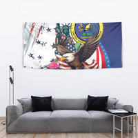 US Virgin Islands 4th of July Tapestry US Eagle Statue of Liberty