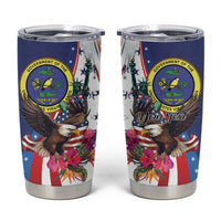 Personalized US Virgin Islands 4th of July Tumbler Cup US Eagle Statue of Liberty