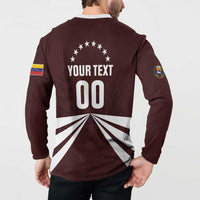 Custom Venezuela Rugby Button Sweatshirt Las Orquideas Go Champions