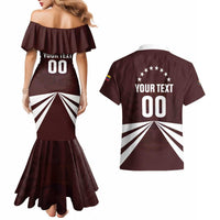 Custom Venezuela Rugby Couples Matching Mermaid Dress and Hawaiian Shirt Las Orquideas Go Champions