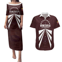 Custom Venezuela Rugby Couples Matching Puletasi and Hawaiian Shirt Las Orquideas Go Champions