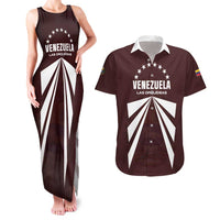 Custom Venezuela Rugby Couples Matching Tank Maxi Dress and Hawaiian Shirt Las Orquideas Go Champions