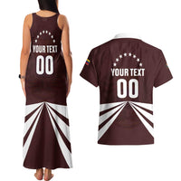 Custom Venezuela Rugby Couples Matching Tank Maxi Dress and Hawaiian Shirt Las Orquideas Go Champions