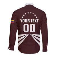 Custom Venezuela Rugby Long Sleeve Button Shirt Las Orquideas Go Champions
