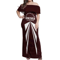 Custom Venezuela Rugby Off Shoulder Maxi Dress Las Orquideas Go Champions