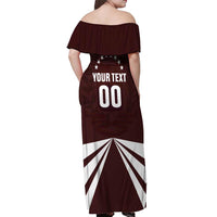 Custom Venezuela Rugby Off Shoulder Maxi Dress Las Orquideas Go Champions