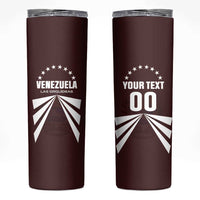 Custom Venezuela Rugby Skinny Tumbler Las Orquideas Go Champions