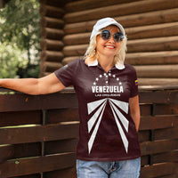 Custom Venezuela Rugby Women Polo Shirt Las Orquideas Go Champions