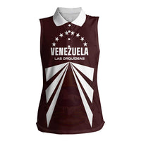 Custom Venezuela Rugby Women Sleeveless Polo Shirt Las Orquideas Go Champions