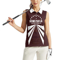 Custom Venezuela Rugby Women Sleeveless Polo Shirt Las Orquideas Go Champions