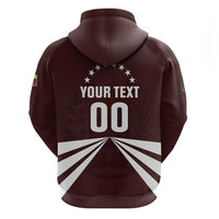 Custom Venezuela Rugby Zip Hoodie Las Orquideas Go Champions