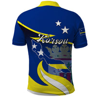 Curacao Polo Shirt Coat Of Arms With Map Special Version - Wonder Print Shop