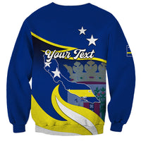 Custom Curacao Sweatshirt Coat Of Arms With Map Special Version - Wonder Print Shop