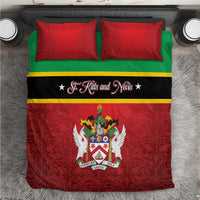 Saint Kitts and Nevis Royal Pattern Bedding Set - Wonder Print Shop