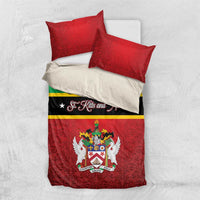 Saint Kitts and Nevis Royal Pattern Bedding Set - Wonder Print Shop