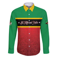 Personalized Saint Kitts and Nevis Royal Pattern Family Matching Long Sleeve Bodycon Dress and Hawaiian Shirt - Wonder Print Shop