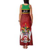 Personalized Saint Kitts and Nevis Royal Pattern Family Matching Tank Maxi Dress and Hawaiian Shirt - Wonder Print Shop