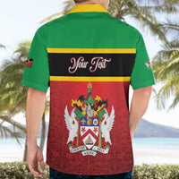 Personalized Saint Kitts and Nevis Royal Pattern Hawaiian Shirt - Wonder Print Shop