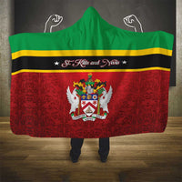 Saint Kitts and Nevis Royal Pattern Hooded Blanket - Wonder Print Shop