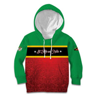 Personalized Saint Kitts and Nevis Royal Pattern Kid Hoodie - Wonder Print Shop