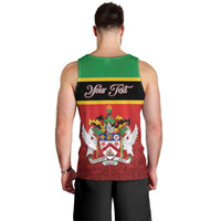 Personalized Saint Kitts and Nevis Royal Pattern Men Tank Top - Wonder Print Shop