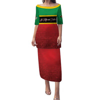 Personalized Saint Kitts and Nevis Royal Pattern Puletasi - Wonder Print Shop