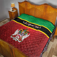 Saint Kitts and Nevis Royal Pattern Quilt - Wonder Print Shop