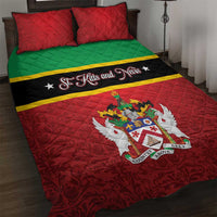 Saint Kitts and Nevis Royal Pattern Quilt Bed Set - Wonder Print Shop