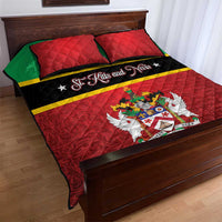 Saint Kitts and Nevis Royal Pattern Quilt Bed Set - Wonder Print Shop