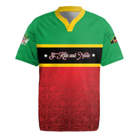 Personalized Saint Kitts and Nevis Royal Pattern Rugby Jersey - Wonder Print Shop