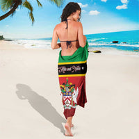 Saint Kitts and Nevis Royal Pattern Sarong - Wonder Print Shop