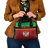 Saint Kitts and Nevis Royal Pattern Shoulder Handbag - Wonder Print Shop