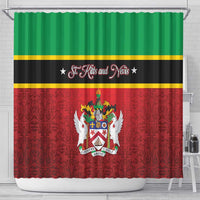 Saint Kitts and Nevis Royal Pattern Shower Curtain - Wonder Print Shop