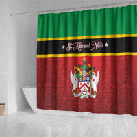 Saint Kitts and Nevis Royal Pattern Shower Curtain - Wonder Print Shop