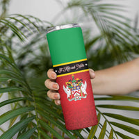 Personalized Saint Kitts and Nevis Royal Pattern Skinny Tumbler - Wonder Print Shop