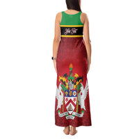 Personalized Saint Kitts and Nevis Royal Pattern Tank Maxi Dress - Wonder Print Shop