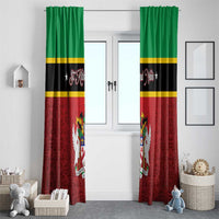 Saint Kitts and Nevis Royal Pattern Window Curtain - Wonder Print Shop