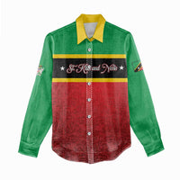 Personalized Saint Kitts and Nevis Royal Pattern Women Casual Shirt - Wonder Print Shop