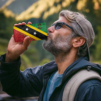 Saint Kitts and Nevis Culturama 4 in 1 Can Cooler Tumbler African Pattern - Wonder Print Shop