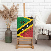 Saint Kitts and Nevis Culturama Canvas Wall Art African Pattern - Wonder Print Shop